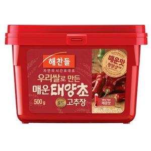 CJ)해찬들태양초매운고추장500P