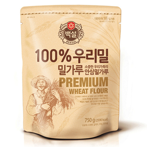 백설)우리밀밀가루 750g