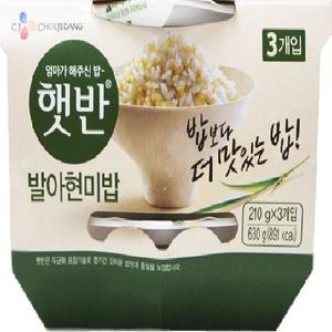 CJ)햇반발아현미밥210g*3입