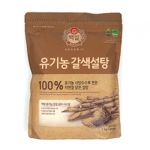 백설)유기농갈색설탕1kg