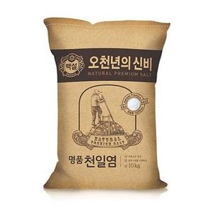 CJ명품천일염오천년굵은입10kg